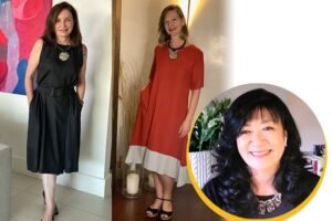 Colocando uma ideia em pratica - Vestidos Estilo 50mais