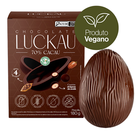 Ovo de Páscoa de Chocolate Vegano