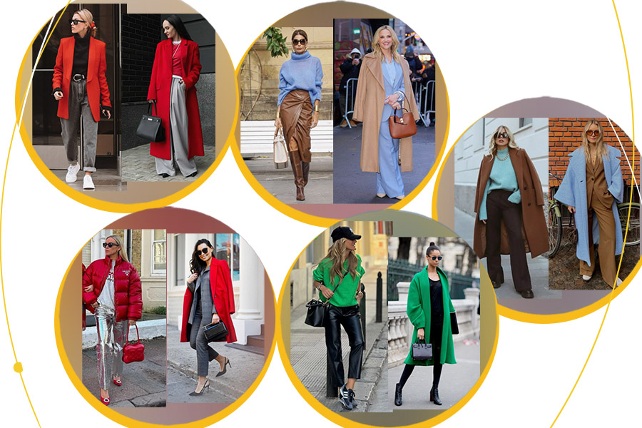 Moda - Combinações de cores elegantes no Outono-Inverno