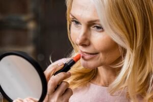 batom vermelho com confiança