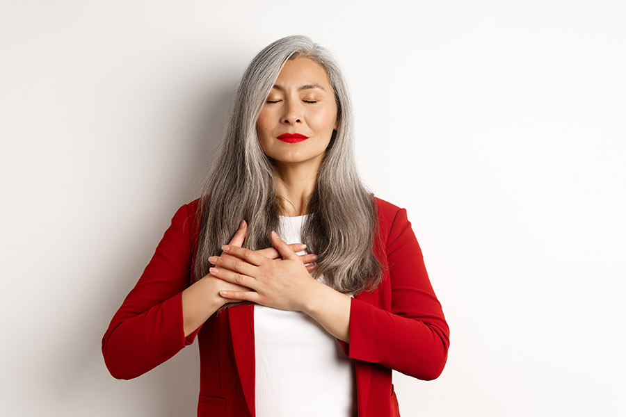 a respiração lenta ajuda a acalmar a mente